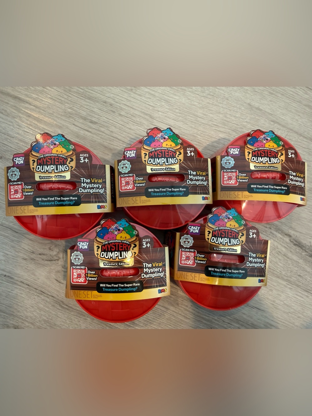 Bundle of 5 Treasure Dumplings RMS SEALED and NEW